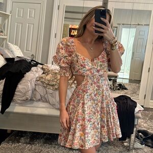 Floral Puff Sleeve Dress